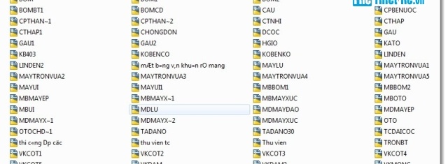 File thiết kế Thư viện cad máy thi công